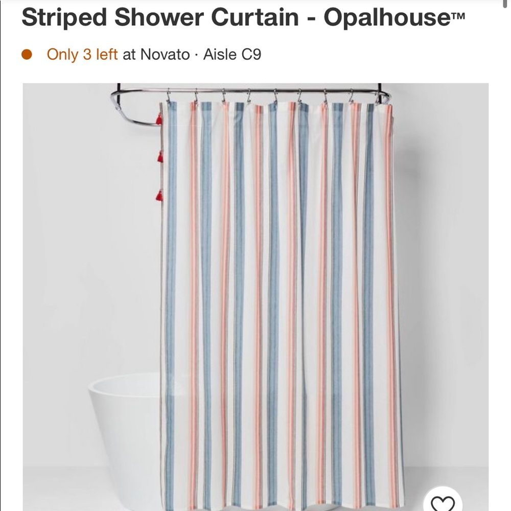 Striped opalhouse shower curtain